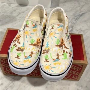 Vans Kids Slip-On Shoes - Colorful Desert Print